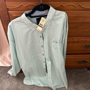 Tommy Bahama: 7311003 PARADISE ISLAND CHECK 11172-PALE CAPRI SIZE XXL/TTE Mens